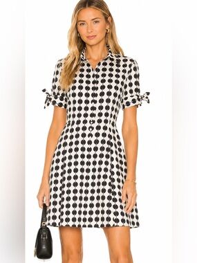 club monaco puff sleeve mini dress Eyelet Balloon Sleeve Mini Dress by Club Monaco